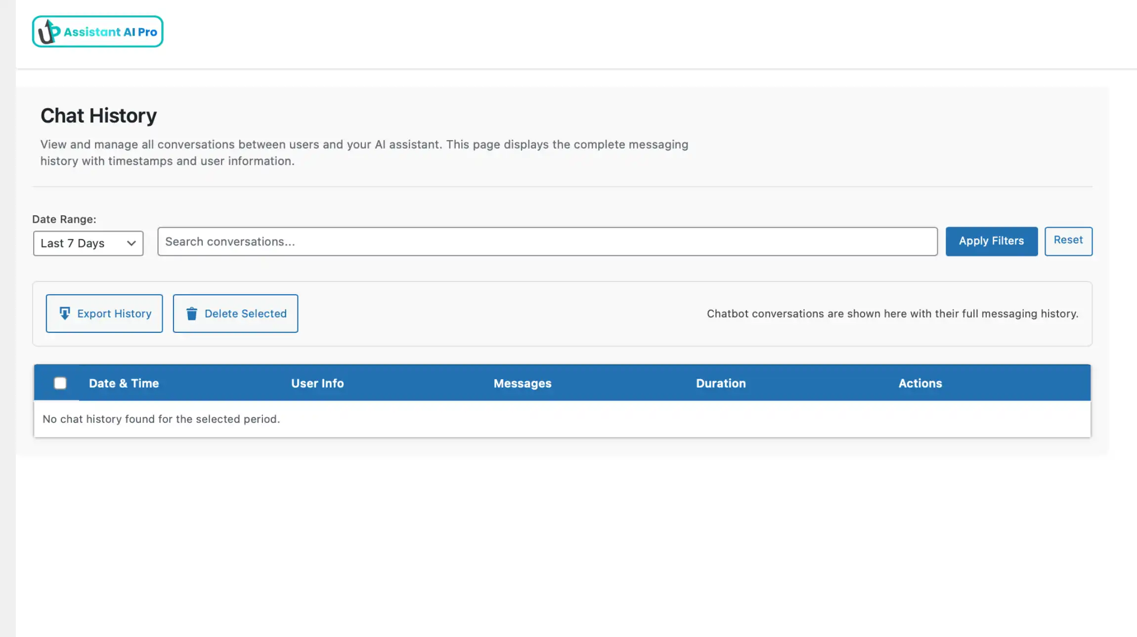 Chatgesprekken bekijken